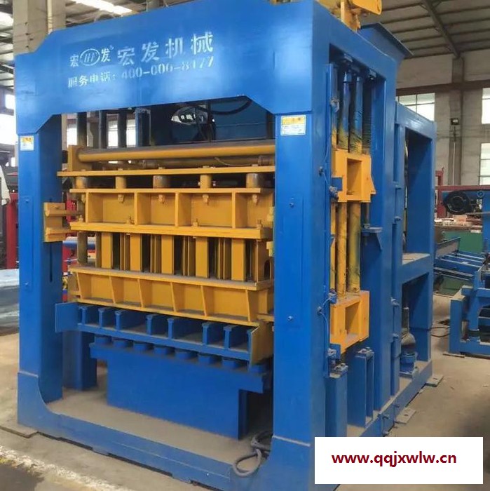 供應(yīng)宏發(fā)QT10-15砌塊成型機.空心磚機 水泥制磚機 壓力機 透水磚設(shè)備 彩磚 全自動制磚機生產(chǎn)線