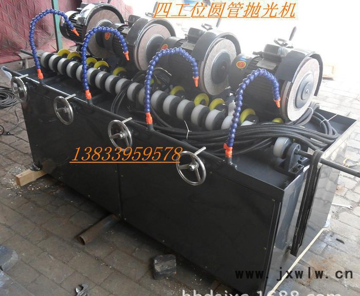 圓管除銹好設(shè)備**四組圓管拋光機 外圓拋光機 多工位拋光機定制