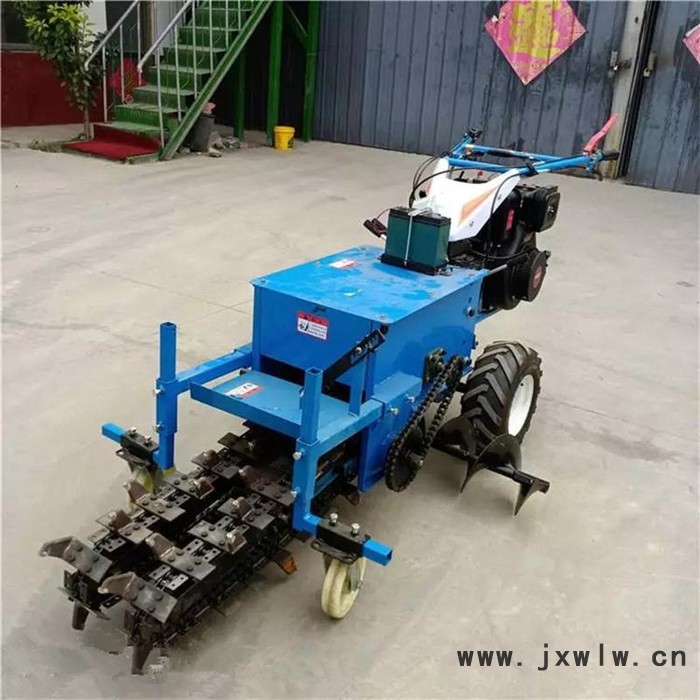 加工定制小型鏈條開溝機 手扶式挖溝機價格 普航開槽機