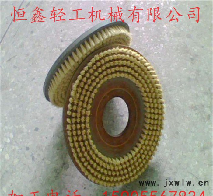定制 豬鬃劍麻鋼絲清洗拋光修邊機械工業(yè)圓盤刷 杜邦絲毛刷盤條