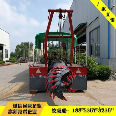 廣東絞吸式挖泥船出口使用進(jìn)口發(fā)動(dòng)機(jī)，廣東挖泥船出口一臺(tái)報(bào)價(jià)，廣東挖泥船試機(jī)圖