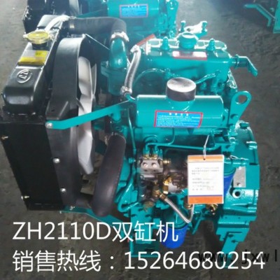 濰坊ZH2110D雙缸發(fā)動機(jī)配套15KW發(fā)電機(jī)組 20KW發(fā)電機(jī)組 ** 濰坊20KW柴油機(jī)