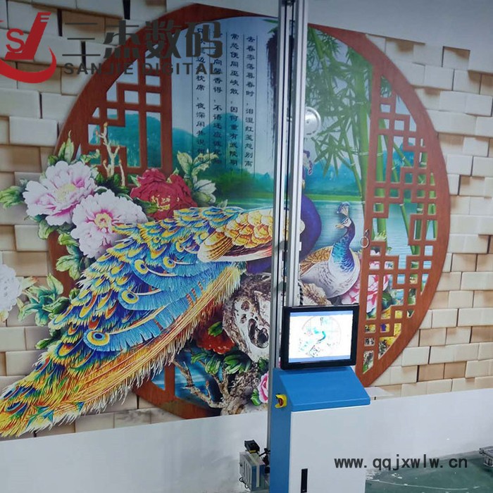 3D文化墻墻體噴繪機5d集成墻面彩繪機8DUV電視背景墻打印設備校園文化墻主題文化UV噴印機SJ-UV2513/三杰數(shù)碼