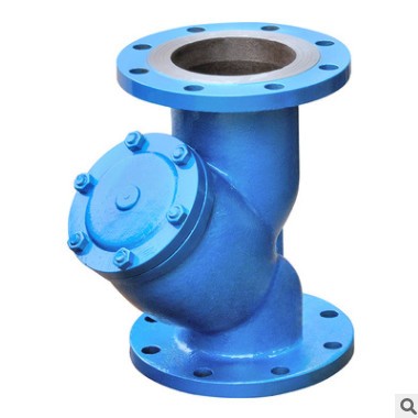[聯(lián)科閥門(mén)]法蘭式鑄鋼Y型過(guò)濾器GL41H/W管道機(jī)械多介質(zhì)毛發(fā)聚集器