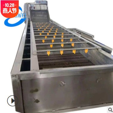 蘑菇氣泡清洗機(jī)二手氣泡翻滾多功能清洗機(jī) 清洗風(fēng)干流水線