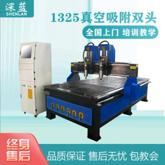 真空吸附單雙頭木工廣告PVC浮雕 cnc數(shù)控全自動木工雕刻機