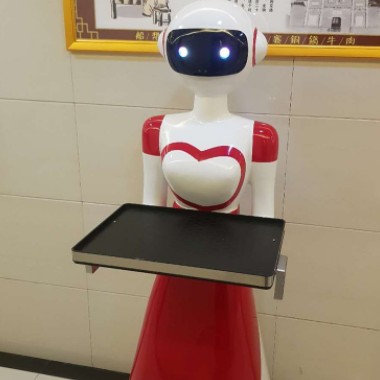 餐廳酒店飯店美女智能迎賓無軌送餐傳菜機器人服務(wù)員前臺 全自動